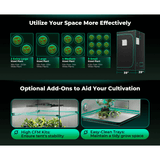 Mars Hydro 3' 3" x 3' 3" x 6' 1" (100cm x 100cm x 180cm) Indoor Grow Tent