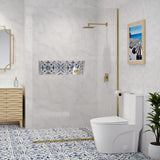 Swiss Madison St. Tropez One Piece Elongated Toilet Dual Vortex Flush 1.1/1.6 gpf with 10" Rough In (6 - Pack)