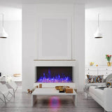 Amantii Tru-View XL XT 50 Inch Indoor Outdoor 3 Sided Electric Fireplace