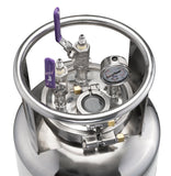 Stainless Steel LP Tank - Includes Gas and Liquid Fill/Drain Ports