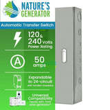 Nature's Generator 50A Automatic Generator Transfer Switch