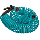 50' Blue Coil Hose w/8-Pattern Plastic Nozzle 27436