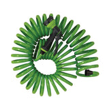 25' Green Coil Hose w/8-Pattern Plastic Nozzle 26380