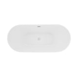 Swiss Madison Ivy 60" Double Slipper Freestanding Bathtub