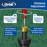 15 ft. Brass Full Pattern Spray Sprinkler Nozzle 53247
