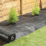GROW1 Landscape Ground Cover Weed Mat Barrier Black 6ft x 300ft
