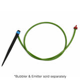 GROW1 Pre-Cut 36 Green Vinyl Irrigation Whips - I.D. 3/16in x 36in (25pcs/Pack)