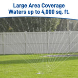 Pro Series 4000 Sq Ft Metal Gear-Drive Oscillating Sprinkler 56281