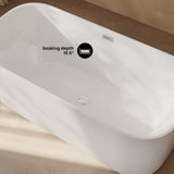 Swiss Madison Concorde 67" Freestanding Bathtub