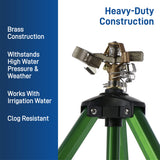 1/2 Inch Brass Impact Sprinkler on Tripod Base 58308