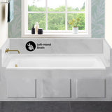 Swiss Madison Voltaire 60" x 30" Left-Hand Drain Alcove Bathtub (15 - Pack)