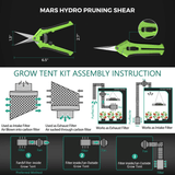 Mars Hydro FC-E1500 LED Grow Light + 2.3' x 2.3' Grow Tent + iFresh Inline Fan Combo with Temperature and Humidity Controller