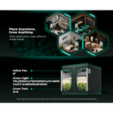 Mars Hydro 8' x 8' x 6' 8" (240cm x 240cm x 200cm) Indoor Grow Tent