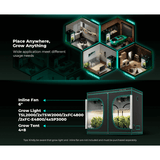 Mars Hydro 4' x 8' x 6' 8" (120cm x 240cm x 200cm) Indoor Grow Tent