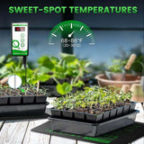 Mars Hydro 10'' x 20.75'' Seedling Heat Mat and Digital Thermostat Combo