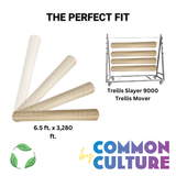 Common Culture Bio Trellis Netting Bulk Roll 6.5 ft x 3,280 ft w/ 6in Squares