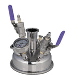 6" Pre-Built Hemispherical Lid with BVV 316SS Full Bore Valves