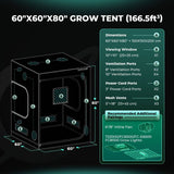 Mars Hydro 5' x 5' x 6' 8" (150cm x 150cm x 200cm) Indoor Grow Tent