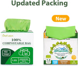 Compostable Trash Bags for Kitchen Compost Bin 1.2 Gallon,150 Count,Compost Bags Small for Food Scrap Waste Bags for Countertop Bin Certified by BPI,ASTM D6400 and OK Compost