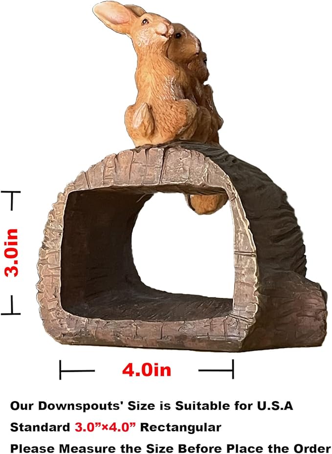 Decorative Gutter Downspout Extensions Statue, 3
