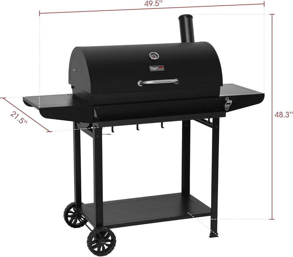 Royal Gourmet CC1830T 30-Inch Barrel Charcoal Grill with Warming Rack ...