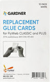Gardner Replacement Insect White Glue Board 3'' x 5'' (CS-64) - Box of 10 Packs of 10
