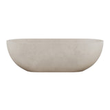 Swiss Madison Claire 60" Freestanding Concrete Bathtub in Sand, Drain Included