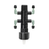 1/2" FPT x MPT x 1/4" Barb 4-Port Drip Manifold 67060