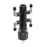 1/2" FPT x MPT x 1/4" Barb 4-Port Drip Manifold 67060