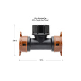 3/4" FHT Swivel x 1/2" Drip-Lock Tee 67496