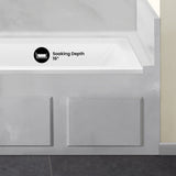 Swiss Madison Voltaire 60" x 30" Left-Hand Drain Alcove Bathtub (15 - Pack)