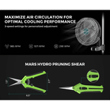 Mars Hydro FC 3000-EVO LED Grow Light + 3' x 3' Grow Tent + Inline Fan Combo with Speed Controller