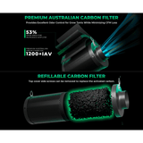 Mars Hydro iFresh 4" Smart Inline Duct Fan and Carbon Filter Combo