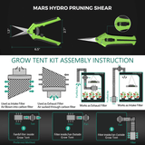 Mars Hydro FC-E3000 LED Grow Light + 3' x 3' Grow Tent + iFresh Inline Fan Combo with Temperature and Humidity Controller