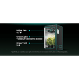 Mars Hydro 3' 3" x 3' 3" x 6' 1" (100cm x 100cm x 180cm) Indoor Grow Tent