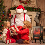 (Open Box) Suburbs TS17Q Electric Fireplace Stove Heater