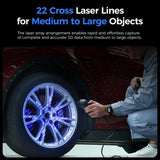 Creality 3D Scanner Raptor Pro for Automotive & Engineering Projects with Metrology-Grade 0.02mm Accuracy