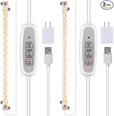 full spectrum light strip for indoor succulents One Strip Growing lamp 2-Pack, Full Spectrum LED Grow Light Strips for –  Grow It Depot