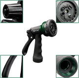 AUTOMAN Garden Hose Nozzle 2PK, ABS Water Spray Nozzle with 7 Adjustable Patterns, Slip Resistant for Watering Plants, Lawn, Garden, Washing Cars, Cleaning, Showering Pets & Outdoor Fun