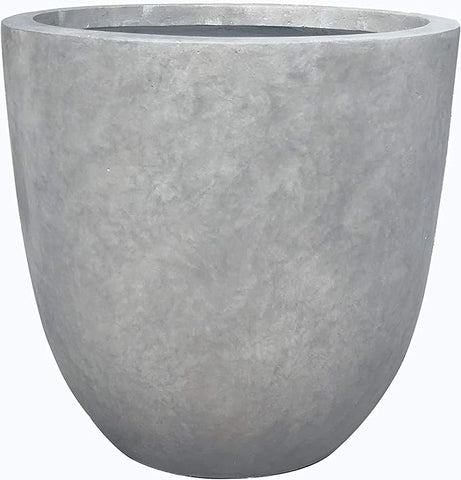 14 inch plant pot with drainage Kante 14 Inch Dia Round Concrete Planter, Indoor Outdoor Large Plant P – Grow It Depot