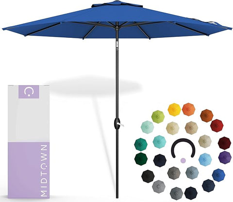 acrylic patio umbrella Midtown Umbrellas Sunbrella Umbrella 8 Feet Outdoor Umbrella With Sunb –  Grow It Depot