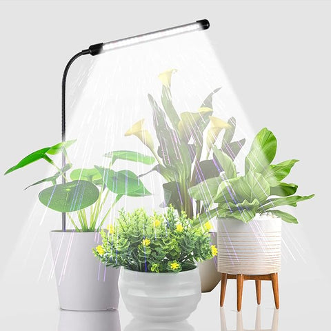 small grow light for indoor plants Juhefa Grow Light for Indoor Plants Growing, 6000K Full Spectrum Goose –  Grow It Depot