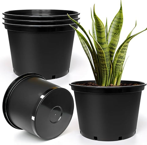 7 gallon planter pot 7 Gallon Plastic Nursery Pots, 15 Inch Large Plastic Pots for Plants, –  Grow It Depot