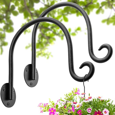 garden wall hooks for hanging plants AJART Hanging Plant Hanger Outdoor: Bird Feeder Wall Hooks