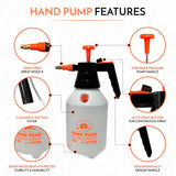 Handheld Pumping Sprayer Viton Seals Sprayers in Lawn and Garden, Spray Bottles for Cleaning Chemical Sprayer Continuous Spray Bottle for Plants 1.5L Plus (0.4 Gal/51oz)