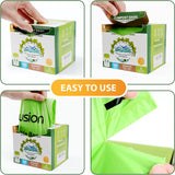Compostable Trash Bags for Kitchen Compost Bin 1.2 Gallon,150 Count,Compost Bags Small for Food Scrap Waste Bags for Countertop Bin Certified by BPI,ASTM D6400 and OK Compost