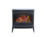 Amantii E50-NA Lynwood Series - 50 cm Freestand Electric Stove Featuring a Cast Iron Frame and a 10 Piece Birch Log Set