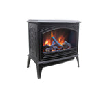 Amantii E50-NA Lynwood Series - 50 cm Freestand Electric Stove Featuring a Cast Iron Frame and a 10 Piece Birch Log Set