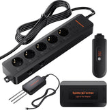 Spider Farmer GGS AC5 Power Strip 5 Outlets Kit, with 3 in 1 Soil Sensor, Temp/Humid Light Sensor and Adapter