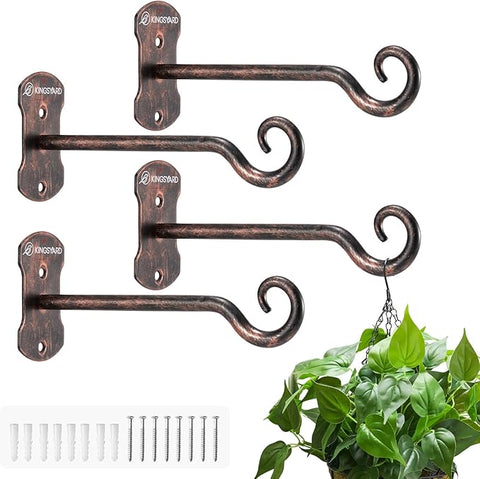 Kingsyard 4 Pack Wall Plant Hanger